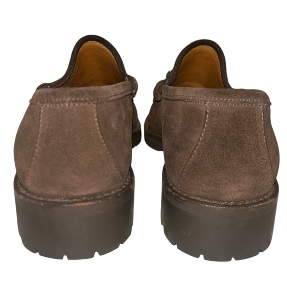 Gucci Suede Horsebit Lug Sole Classic Slip-On Loafers - Picture 5 of 7